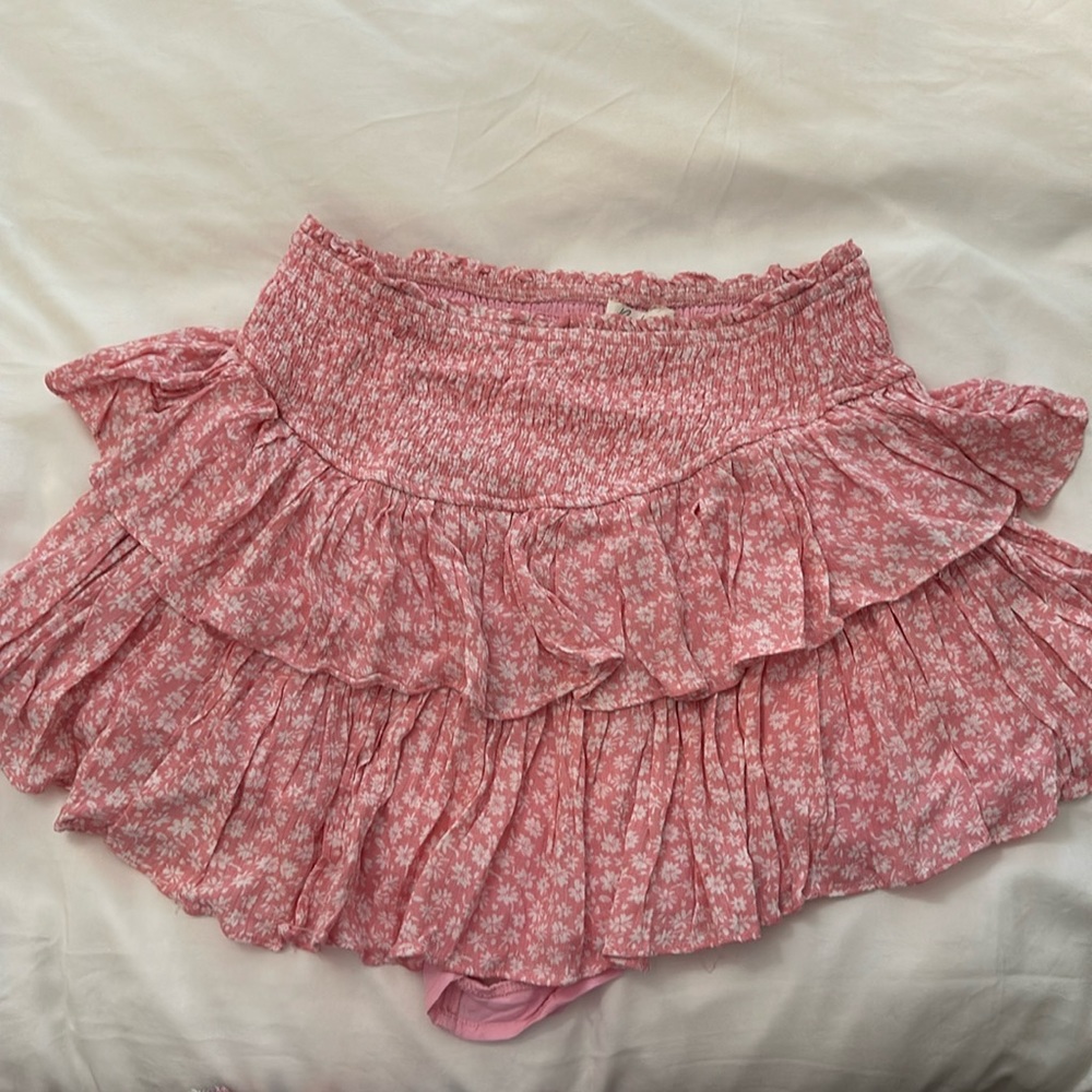 Rock and rag teen skirt pink and white floral/ skort